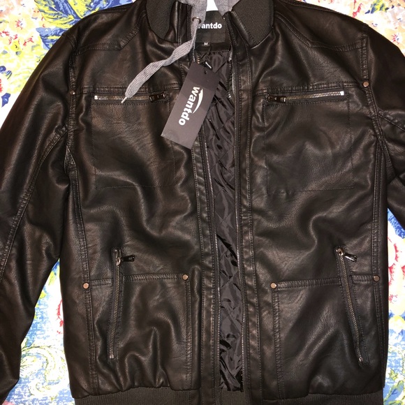 Brand new Pu leather jacket with tags